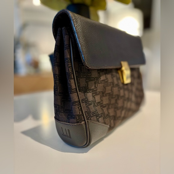 DUNHILL Unisex Pochette Clutch Brown Authentic!!!! - Picture 4 of 13